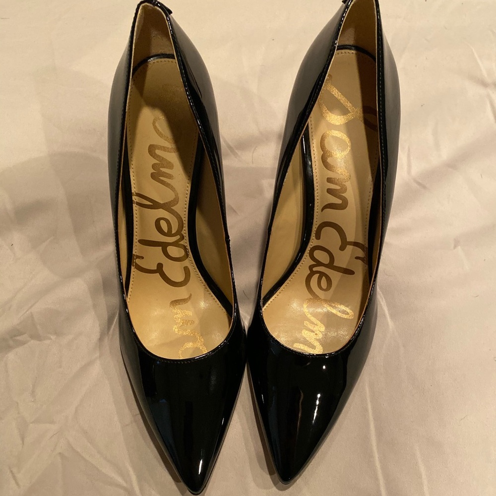 Sam Edelman black patent leather Hazel heels